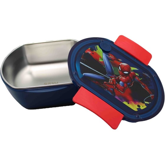 Φαγητοδοχείο Gim Stainless Steel Spiderman 680 ml Μπλε image 2