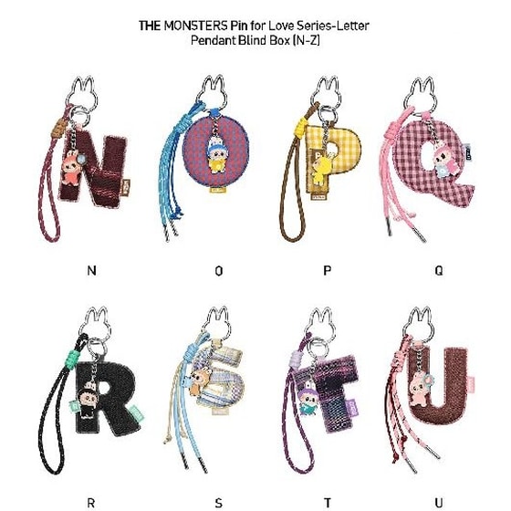 Μπρελόκ Pop Mart The Monsters Pin For Love Series Letter Blind Box (N-Z) image 1