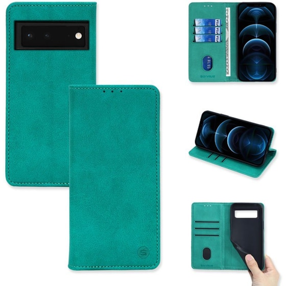 Θήκη Google Pixel 6 Pro 5G - Sonique Vintage Magnet Book - Βεραμάν image 0