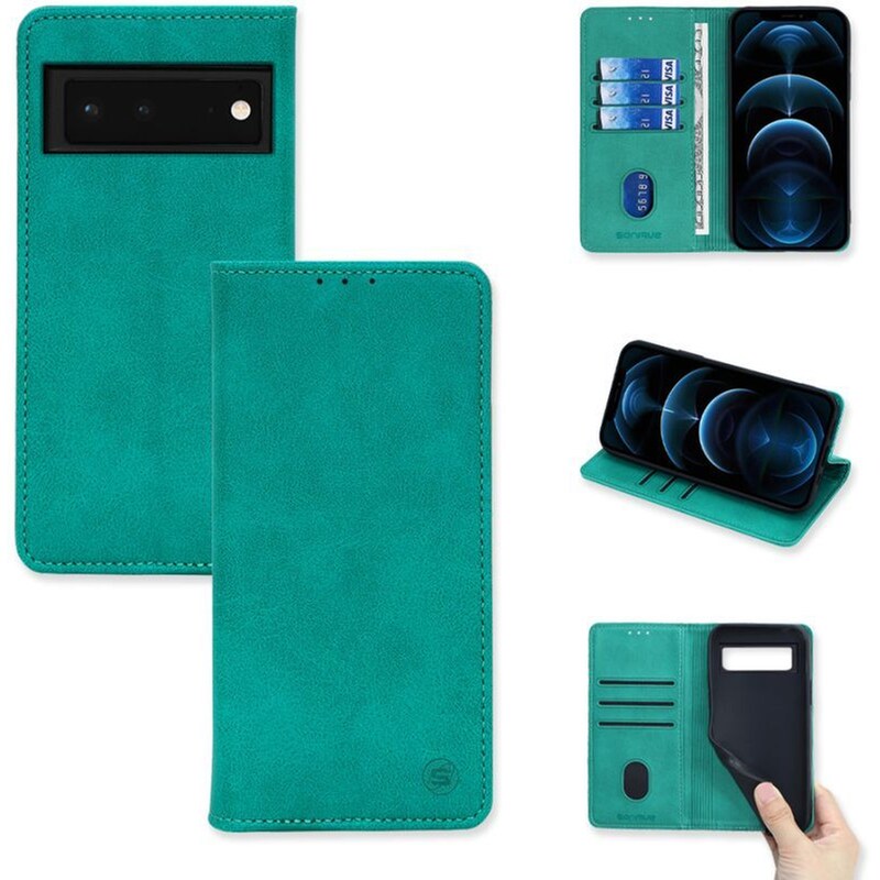 SONIQUE Θήκη Google Pixel 6 Pro 5G - Sonique Vintage Magnet Book - Βεραμάν
