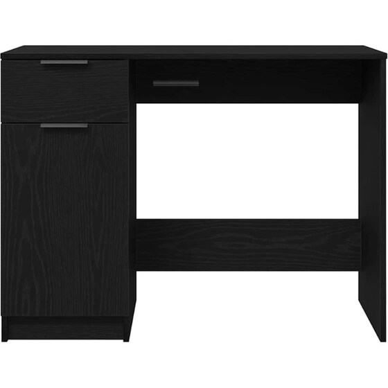 Γραφείο VidaXL από Επεξεργασμένο Ξύλο 100x50x75 cm - Μαύρη Οξιά image 3