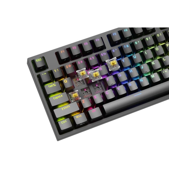 Genesis Thor 404 Gaming Μηχανικό Ενσύρματο USB Πληκτρολόγιο RGB Μαύρο (US) image 4