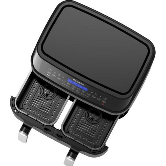 TURBOTRONIC TT-DAF5 με Διπλό Αποσπώμενο Κάδο 1600 W 9 L Μαύρο Φριτέζα Αέρος image 6