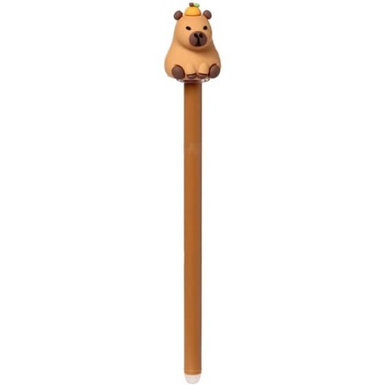 Στυλό Διαρκείας Puckator με Γόμα Topper Capybara (1 Τεμάχιο) image 1
