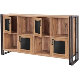Μπουφές 24Mall Sinistra Atlantic Pine από Μοριοσανίδα 164x45x89 cm - Καφέ/Μαύρος