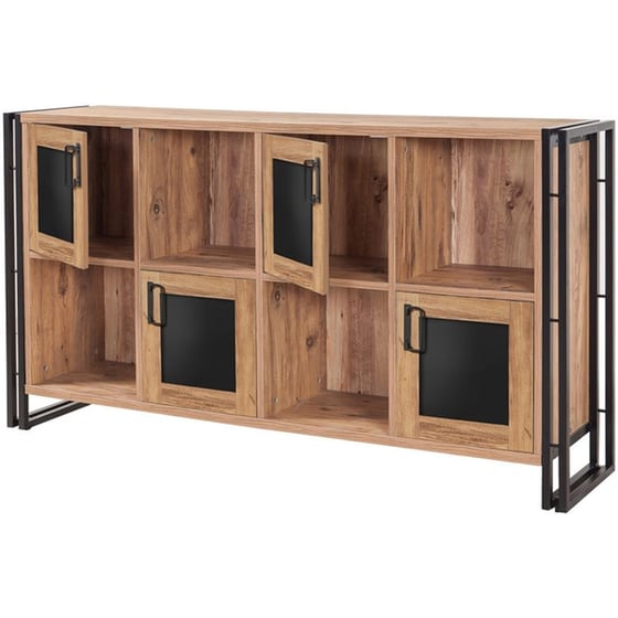 Μπουφές 24Mall Sinistra Atlantic Pine από Μοριοσανίδα 164x45x89 cm - Καφέ/Μαύρος image 0