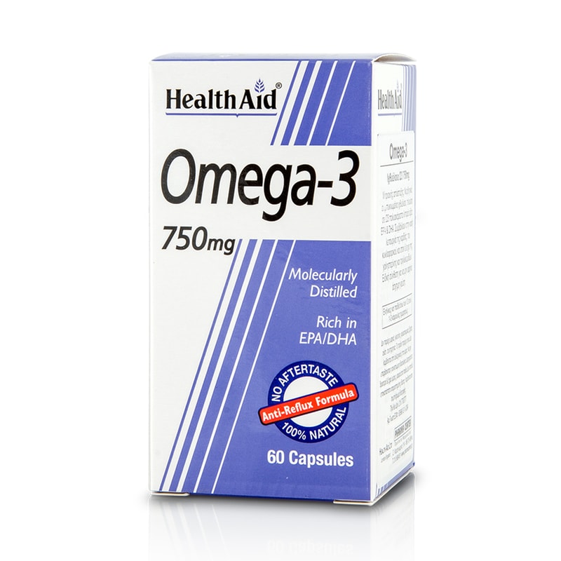 HEALTH AID Λιπαρά Οξέα Health Aid Omega-3 750mg - 60 κάψουλες