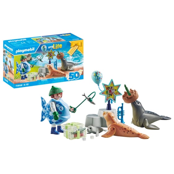 PLAYMOBIL® My Life Gift Set Πάρτυ στο ενυδρείο με τις φώκιες (71448) image 3