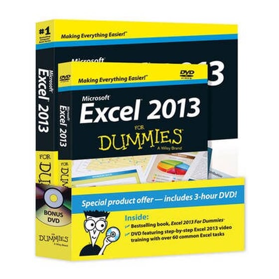 Excel 2013 For Dummies, Book + DVD Bundle image 0