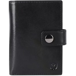 Θήκη Καρτών Valenta Leather Magsafe Luxe Black
