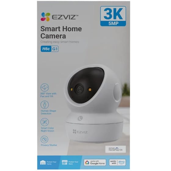 Ασύρματη IP Camera EZVIZ H6c G1 4K Επιτραπέζια με WiFi & Λειτουργία Pan & Tilt image 3