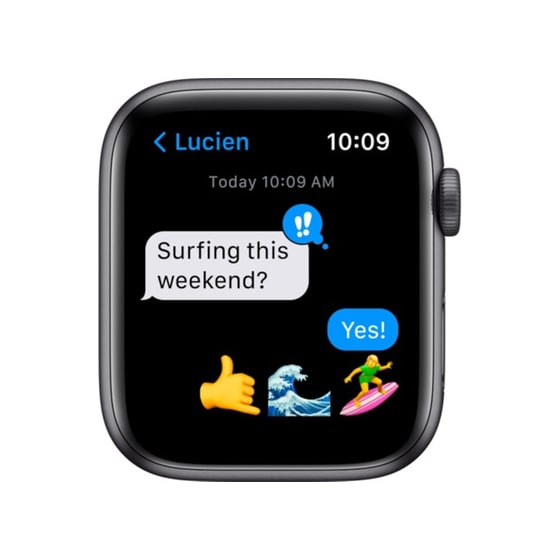 Apple Watch SE 40mm Aluminium Midnight Sport Band - Space Grey image 5