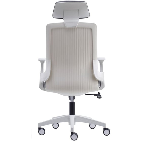 Διευθυντική Καρέκλα Γραφείου Woodwell Bf8900 από Ύφασμα - Γκρι image 1