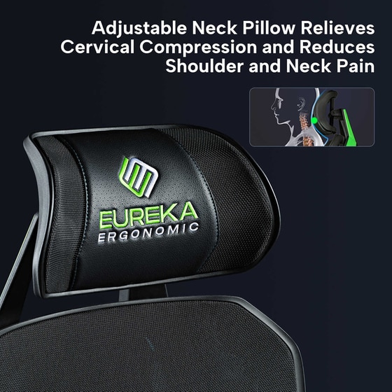 Gaming Καρέκλα Eureka Ergonomic Hybrid Typhon ERK-GC05-G από Ύφασμα image 7