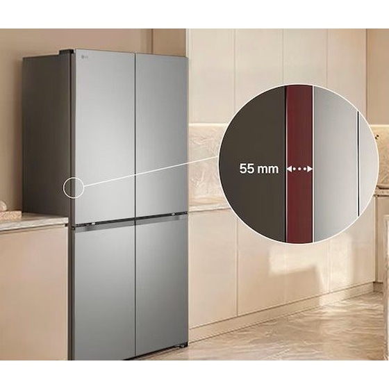 LG GMVW50DDMB Total No Frost 644 Lt Ασημί Ψυγείο Ντουλάπα image 6