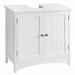 Ντουλάπι Μπάνιου Νιπτήρα Vasagle Bbc01wt από MDF 60x30x60cm - Λευκό