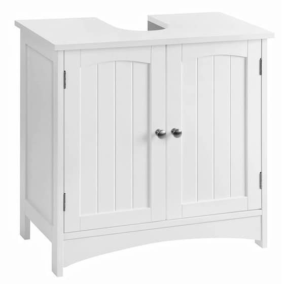 Ντουλάπι Μπάνιου Νιπτήρα Vasagle Bbc01wt από MDF 60x30x60cm - Λευκό image 0