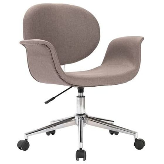 Καρέκλα Τραπεζαρίας Vidaxl  Υφασμάτινη Περιστρεφόμενη - Taupe image 0