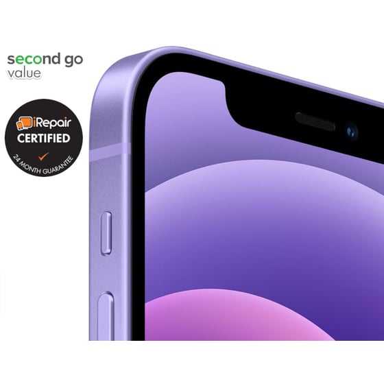 Μεταχειρισμένο Apple iPhone 12 64GB Purple second go value Certified by iRepair image 1