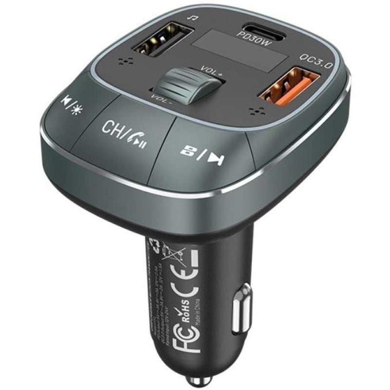 FM Transmitter Vention FFLB0 - Μαύρο