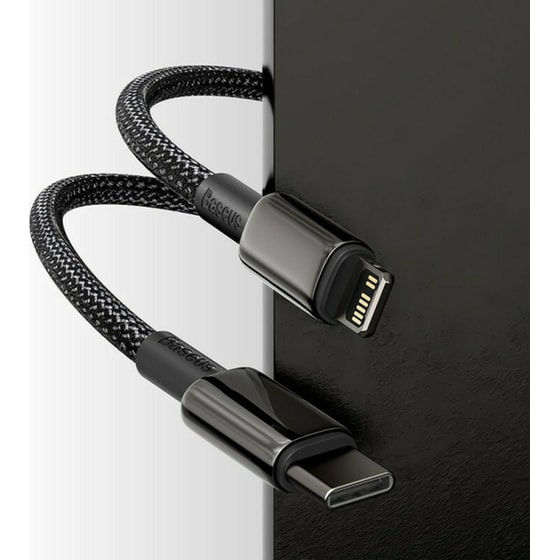 Καλώδιο δεδομένων Baseus Usb-C to Lightning Tungsten Gold 20w 1m - Black image 4