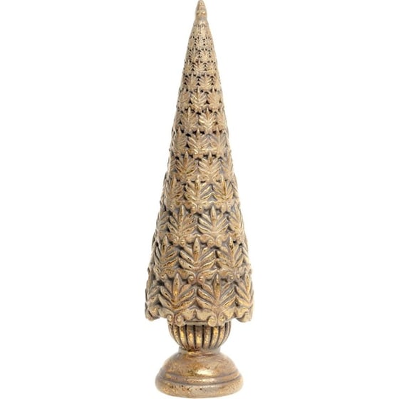 Chic Antique Χριστουγεννιάτικο Διακοσμητικό Vintage - Δεντράκι Μπρονζέ image 0