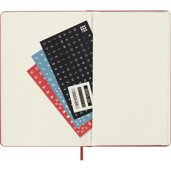Ημερολόγιο Moleskine 2023-2024 18Μ Εβδομαδιαίο Large Hard Scarlet Red image 4