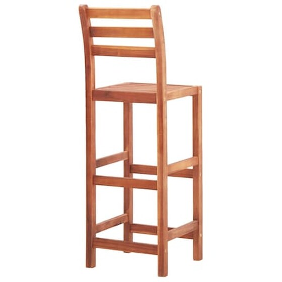 Σκαμπό Κήπου VidaXL από Μασίφ Ξύλο Ακακίας 40x36.5x110 cm 4 Τμχ - Καφέ image 5