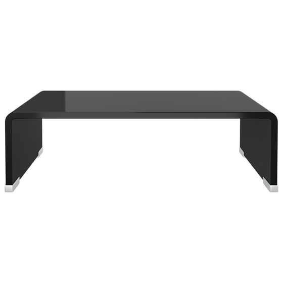 Βάση Τηλεόρασης/οθόνης VidaXL  από γυαλί  40x25x11cm - Μαύρο image 2