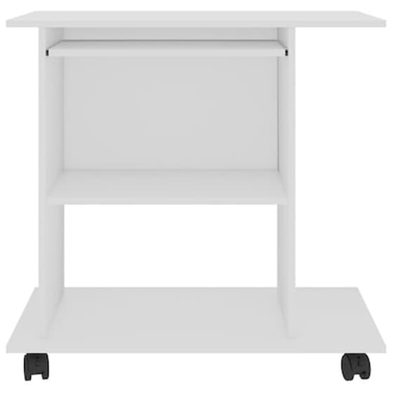 Γραφείο Υπολογιστή VidaXL από Μοριοσανίδα 80x50x75 cm - Λευκό image 4