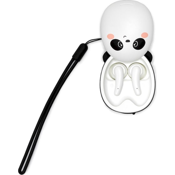 Ακουστικά Bluetooth Legami Be Free Panda Ear Buds με Θήκη Φόρτισης USB-C - Λευκά image 2