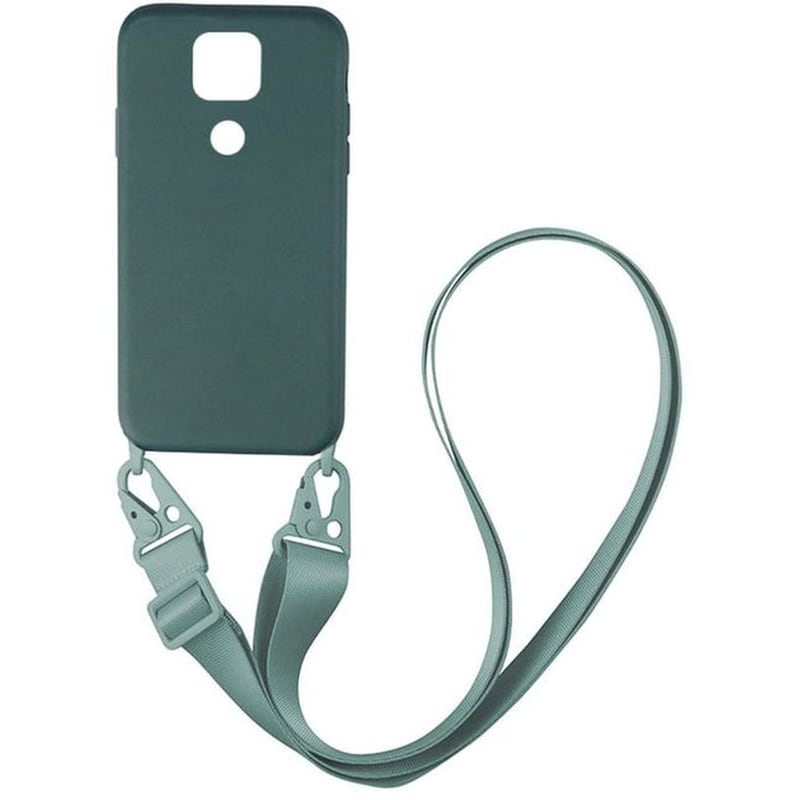 Θήκη Xiaomi Redmi Note 9 - Sonique Carryhang Liquid Silicone Strap - Πράσινο