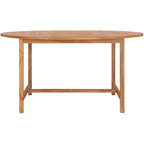 Τραπέζι Εξωτερικού Χώρου VidaXL από Ξύλο φ150x76 cm - Καφέ image 0