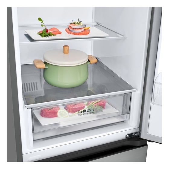 LG GBV22L0EPY Total No Frost 387 Lt Ασημί Ψυγειοκαταψύκτης image 7