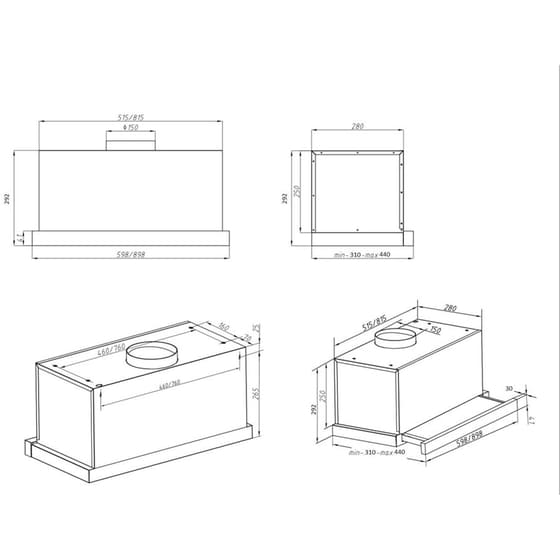 DAVOLINE IOS ULTRA GR-IX 090 89.8 cm Inox Απορροφητήρας Συρόμενος image 4