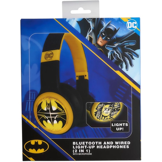 Ακουστικά Κεφαλής για Παιδιά Lazerbuilt Batman Logo Light-Up - Black image 6