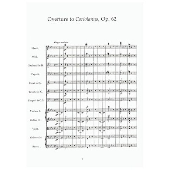 Βιβλίο Για Σύνολα Dover Publications Beethoven - Six Great Overtures [full Score] image 3