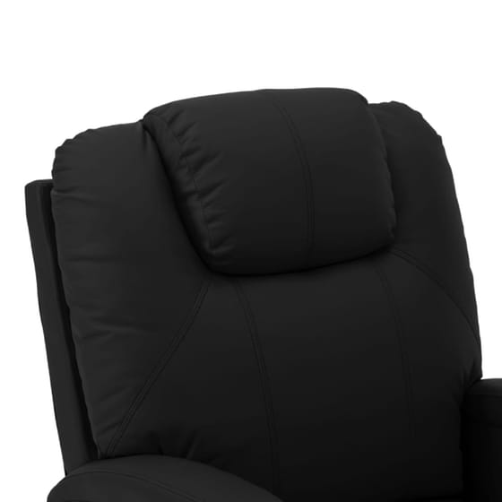 Πολυθρόνα Μασάζ VidaXL από Τεχνητό Δέρμα - Μαύρη image 4