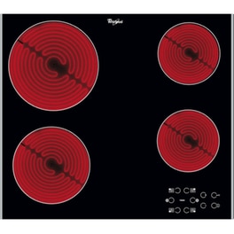 WHIRLPOOL AKT 8090 LX 58 cm Μαύρo Εστία Κεραμική Αυτόνομη