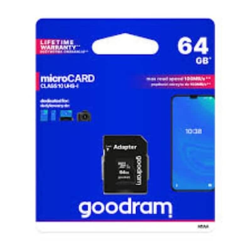 GOODRAM GoodRAM M1AA microSDXC 64GB Class 10 με αντάπτορα