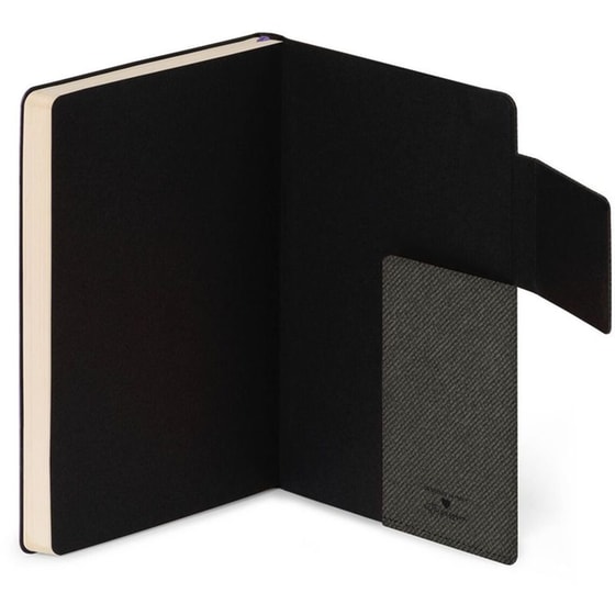 Σημειωματάριο Legami Ριγέ Large Deep Graphite image 6