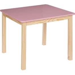 Τραπεζάκι Σαλονιού Spitiship από MDF 60x60x48cm - Μπεζ/Ροζ