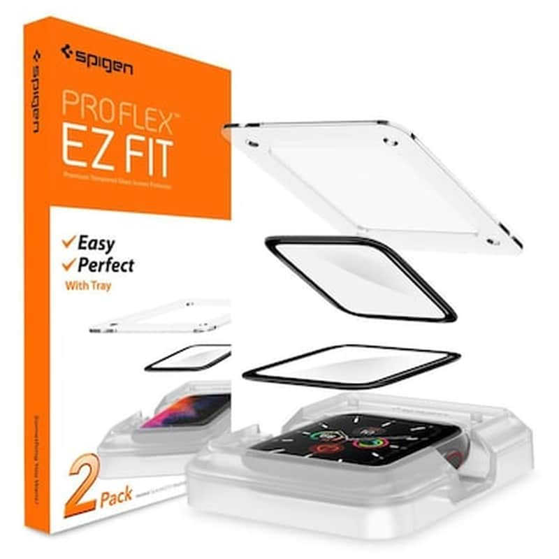 SPIGEN Προστασία Οθόνης Spigen ProFlex EZ Fit Full Face Tempered Glass για Apple Watch 44mm