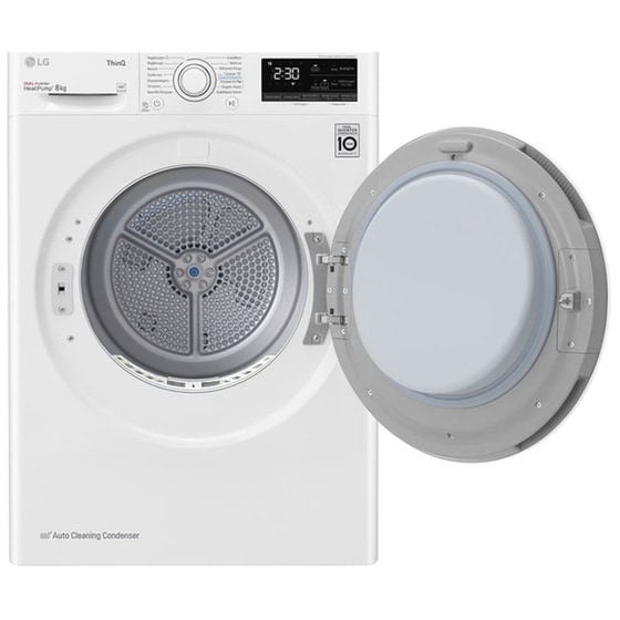 LG RH80V9AV0N 8 kg με Αντλία Θερμότητας Λευκό Στεγνωτήριο Ρούχων image 4