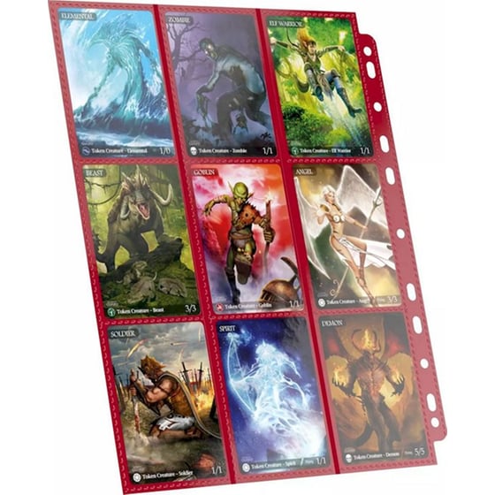 Ultimate Guard 18-pocket Pages Side-loading Red (10 Pack) image 3
