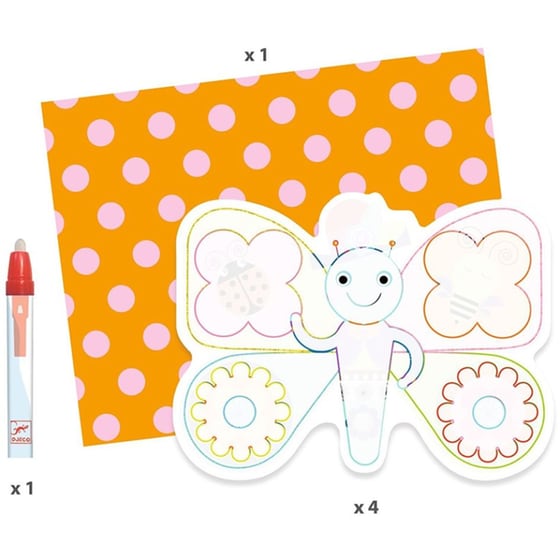 Djeco Μαγική Ζωγραφική με Μαρκαδόρο με Νερό - Χαρούμενα Ζωάκια image 3