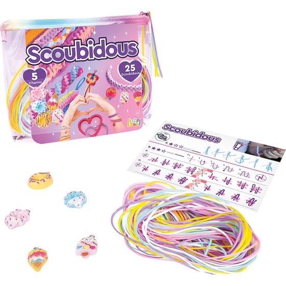 HappiHobbi Scoubidous Τσαντάκι με 25 Scoubidous & Αξεσουάρ - Τυχαία Επιλογή image 4