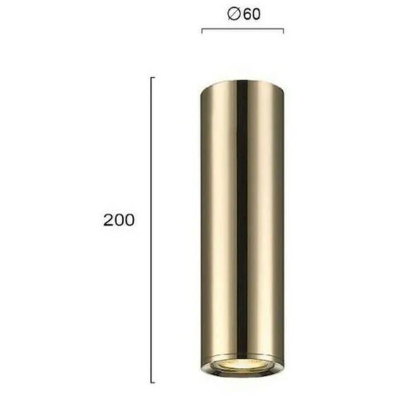 Σποτ Μονόφωτο Viokef Ballet 4265001 από Ατσάλι - Χρυσό image 1