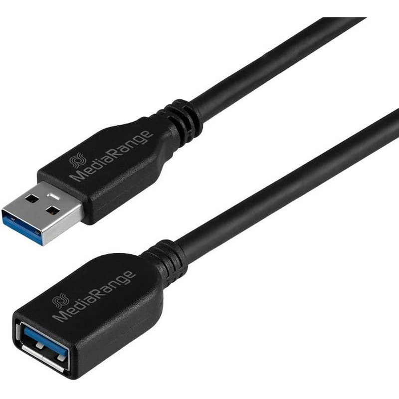 MediaRange Καλώδιο MRCS241 USB-A σε USB-A 5m Μαύρο