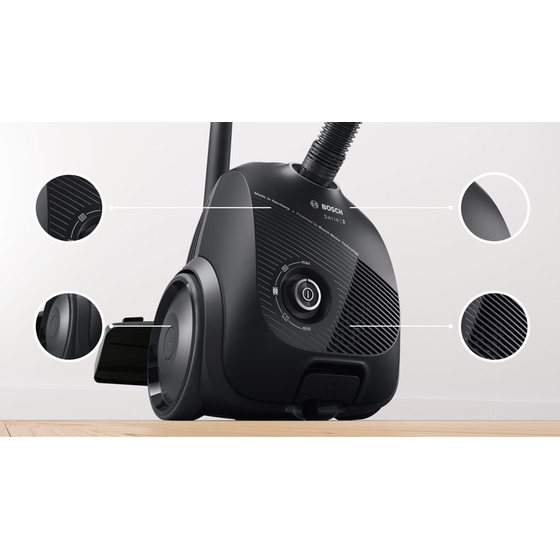 BOSCH BGLS2BA1 600 W με Σακούλα 3.5 L Μαύρη Ηλεκτρική Σκούπα image 6